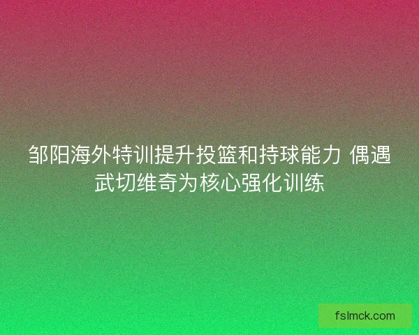 邹阳海外特训提升投篮和持球能力 偶遇武切维奇为核心强化训练